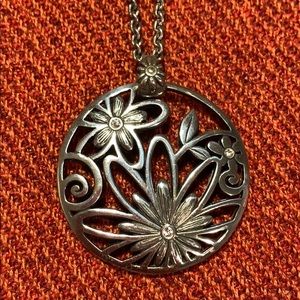 Round Brighton floral pendant
